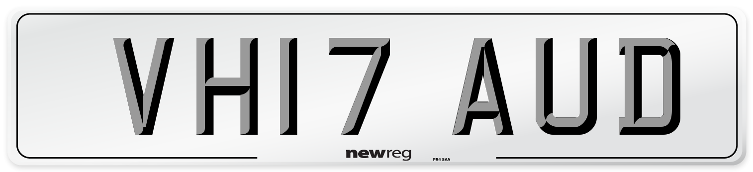 VH17 AUD Number Plate from New Reg